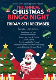 Whixall Social Centre Christmas Bingo 6 Dec 24